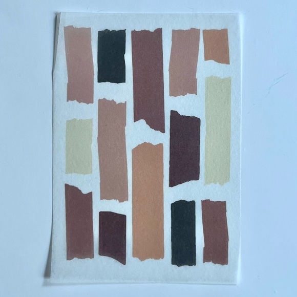 aesthetic vintage retro geometric & abstract PET sticker sheets journaling - Picture 10 of 13